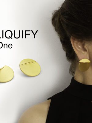 LIQUIFY -ONE- circle earrings