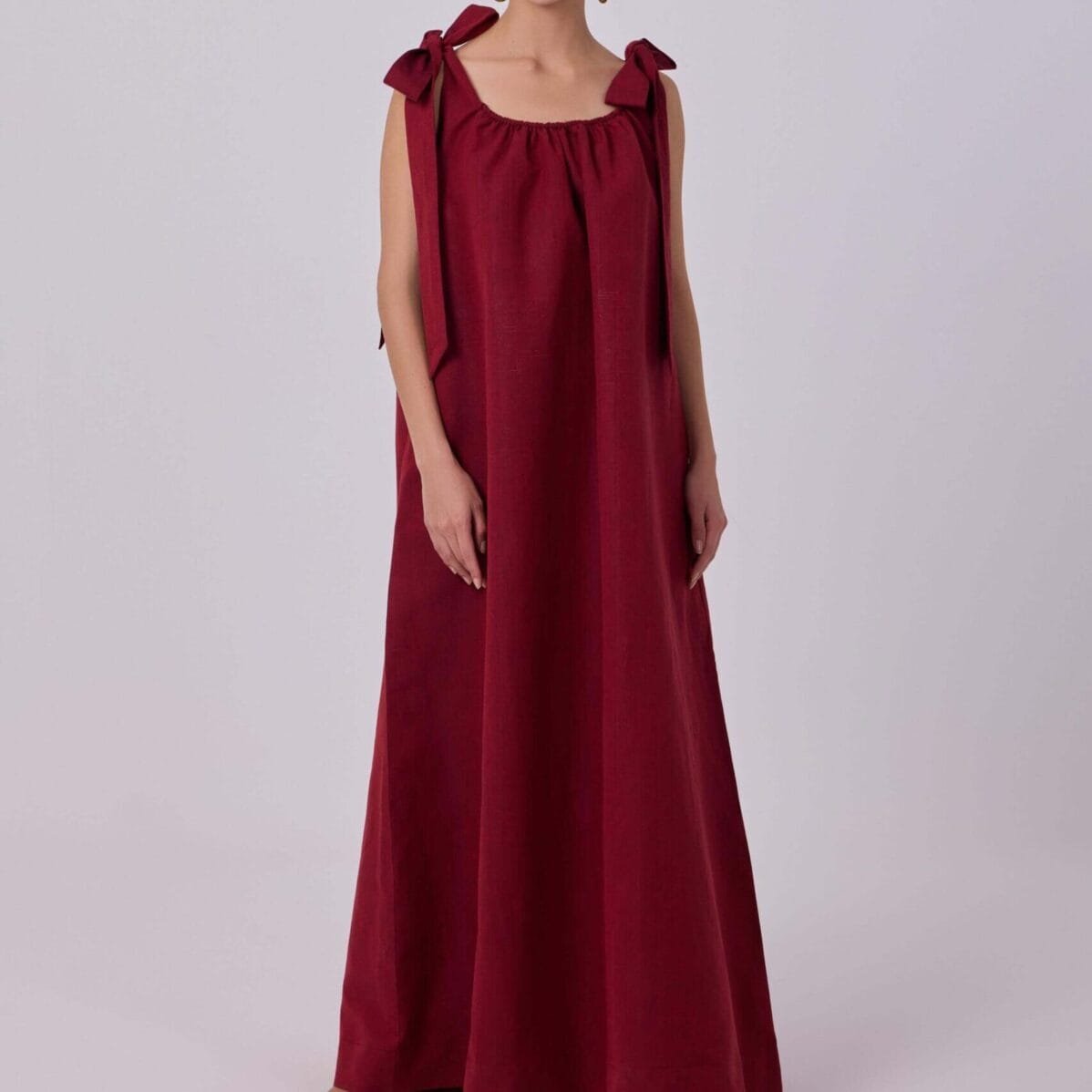 Nadia Linen Maxi Dress - Image 3
