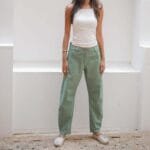 Airy Mid-Rise Barrel Jeans