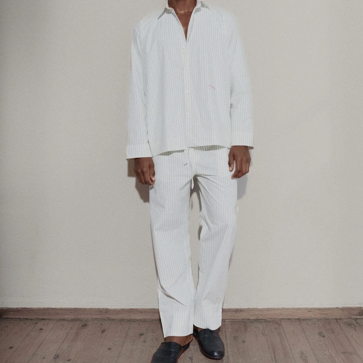 Pinstripe Trousers - Image 4