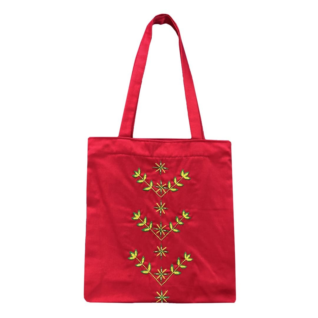 Hand Embroidered Tote Bag