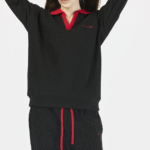 Pique Polo Sweatshirt - Image 3