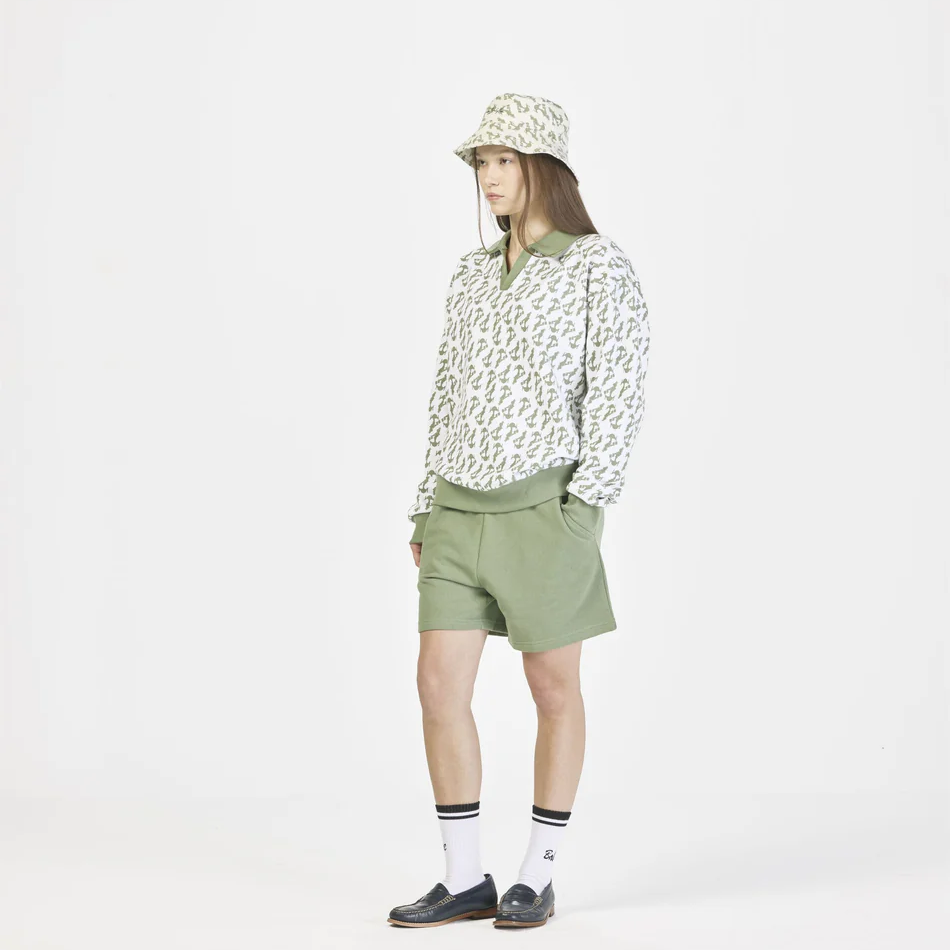 Greco Bird Pique Sweatshirt