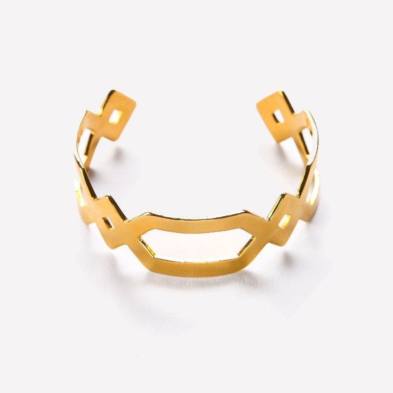 Qaitbey Single Knotted Moulding Narrow Cuff