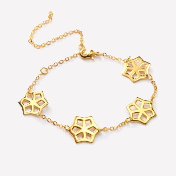 Barquq Spaced Single Stars Bracelet