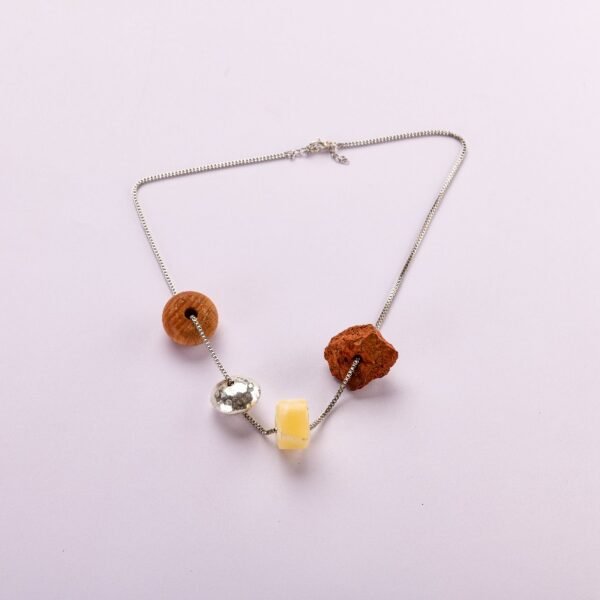 Blending Crafts Necklace With Lava