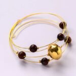 Constellations Bracelet In Gold And Brown