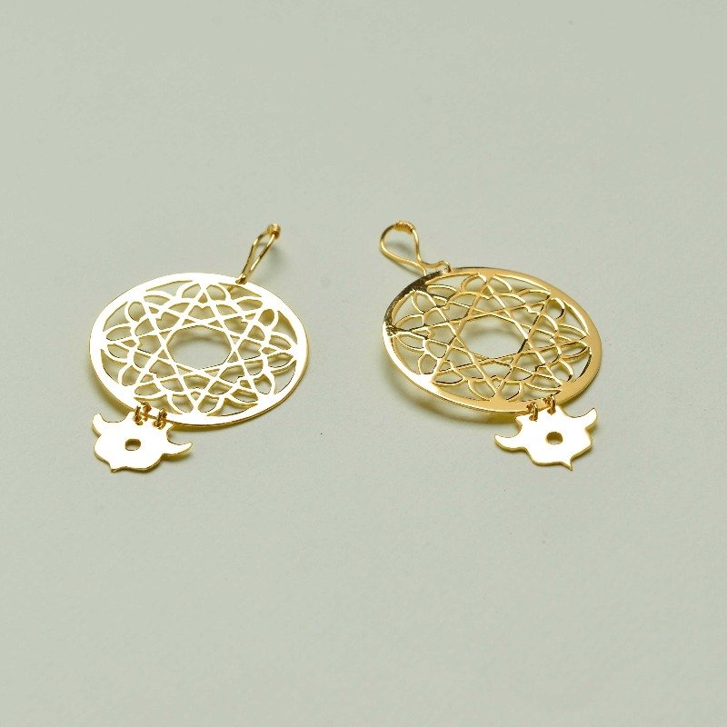 Qaitbey Door Knocker Motif Earrings