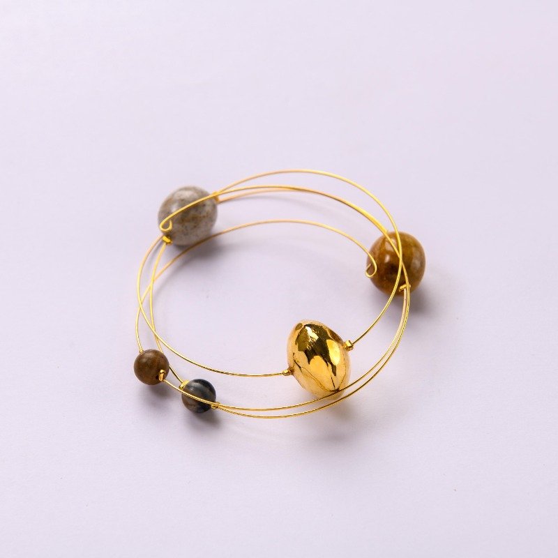 Constellations Gold and Brown Bracelet