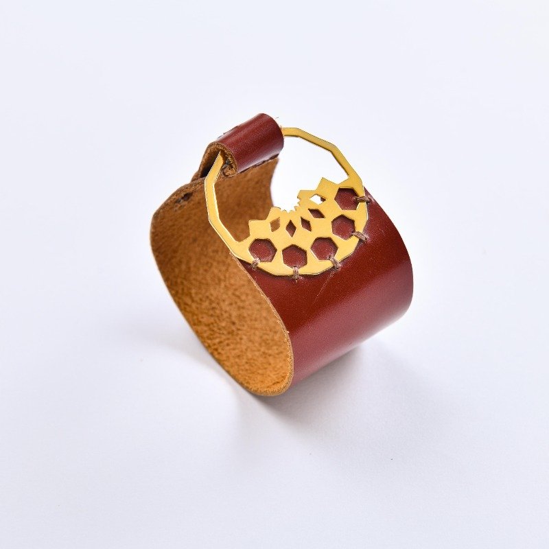 Dancing Lozenges and Leather Bracelet