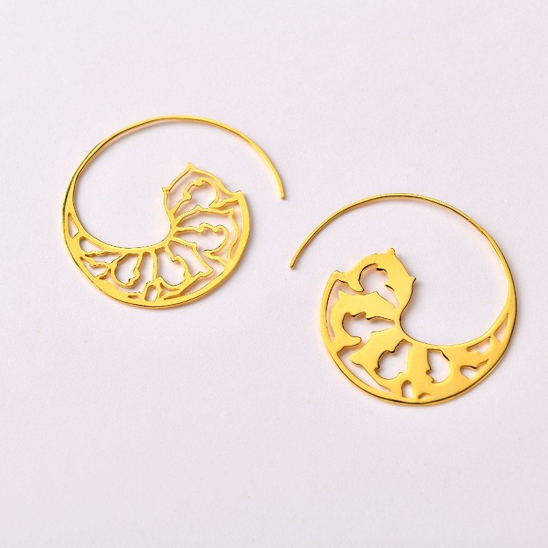 Fish Of Good Omen Asymmetrical Earrings