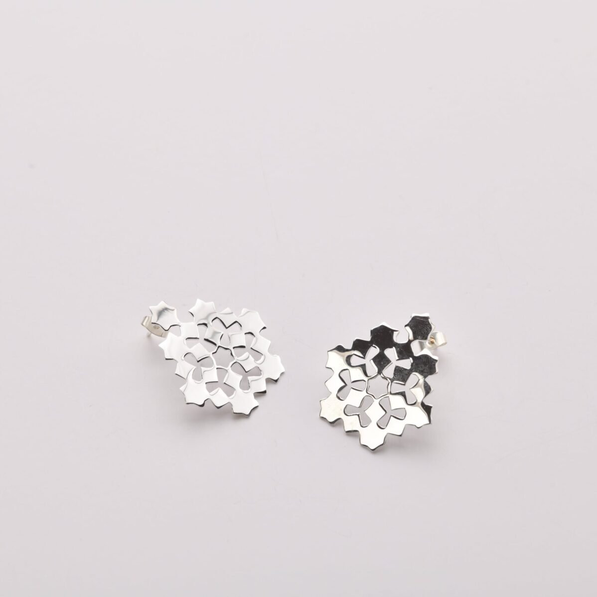 Dancing Lozenges Solid Earrings - Image 2