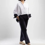 White and Navy Blue Set
