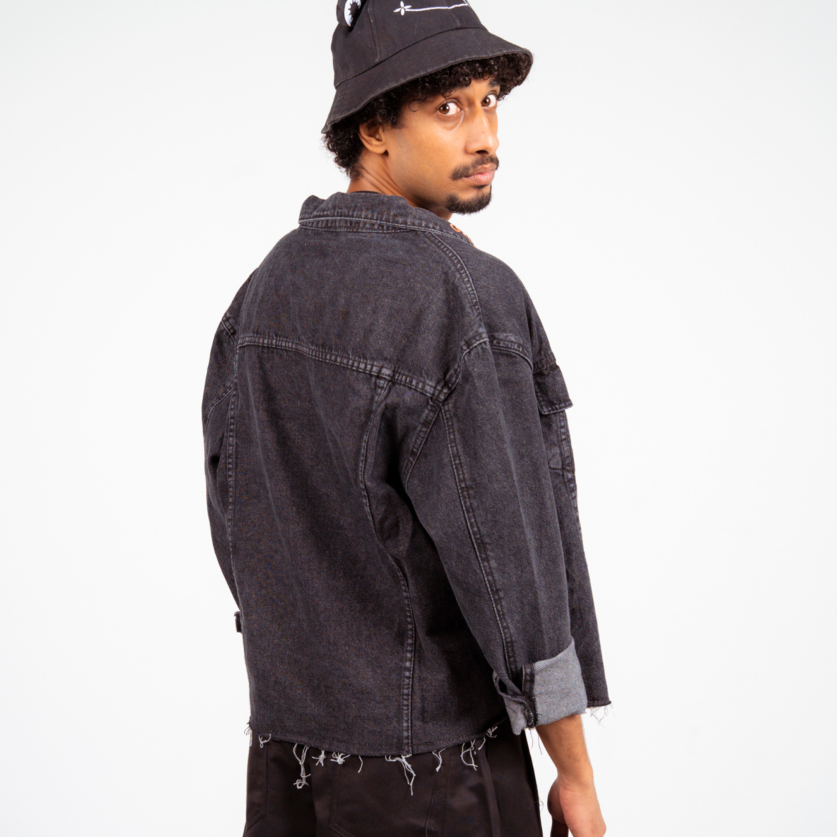 Boxy Oversized Denim Jacket - Image 14