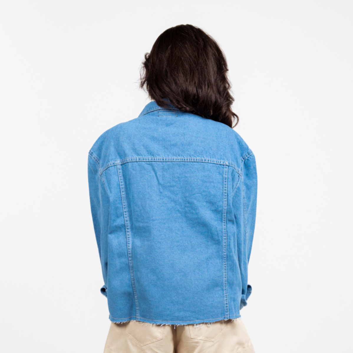Boxy Oversized Denim Jacket - Image 8