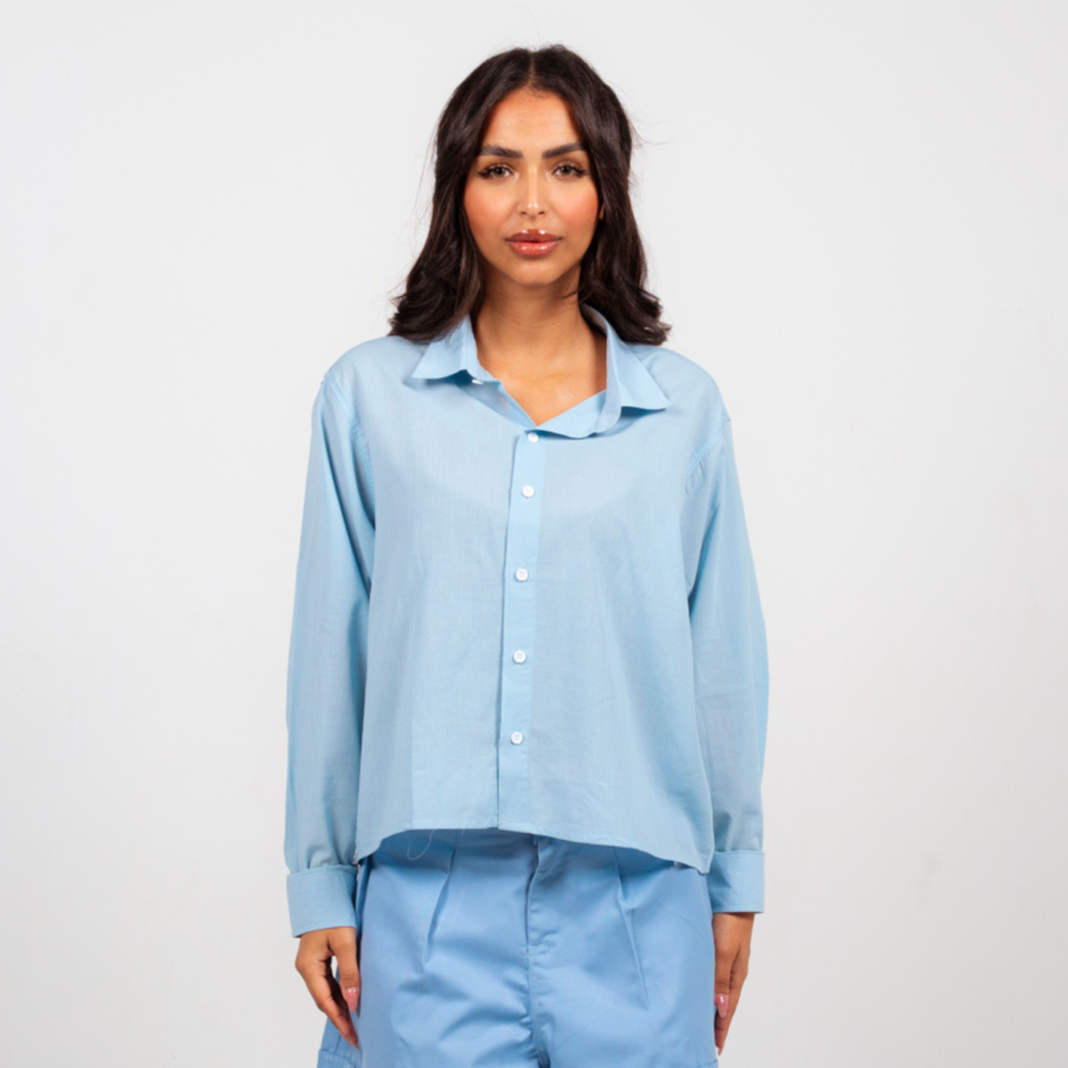 Boxy Cropped Shirt - Image 5
