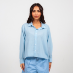 Boxy Cropped Shirt - Image 5