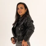 The Edge – Cropped Biker Jacket - Image 2
