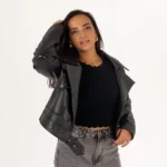 The Edge – Cropped Biker Jacket - Image 3
