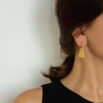 The Fold Rectangle Earrings