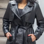 The Trail – Leather Trench Coat - Image 3