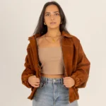 The Flow – Suede Slouchy Oversized Jacket