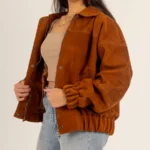 The Flow – Suede Slouchy Oversized Jacket - Image 2