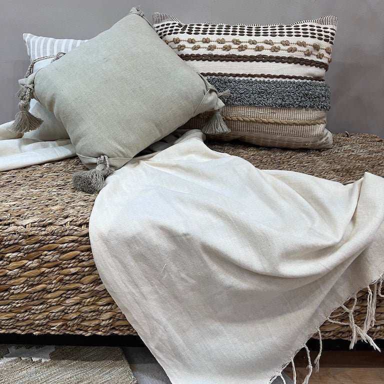 Textured Stripes Kilim Cushion