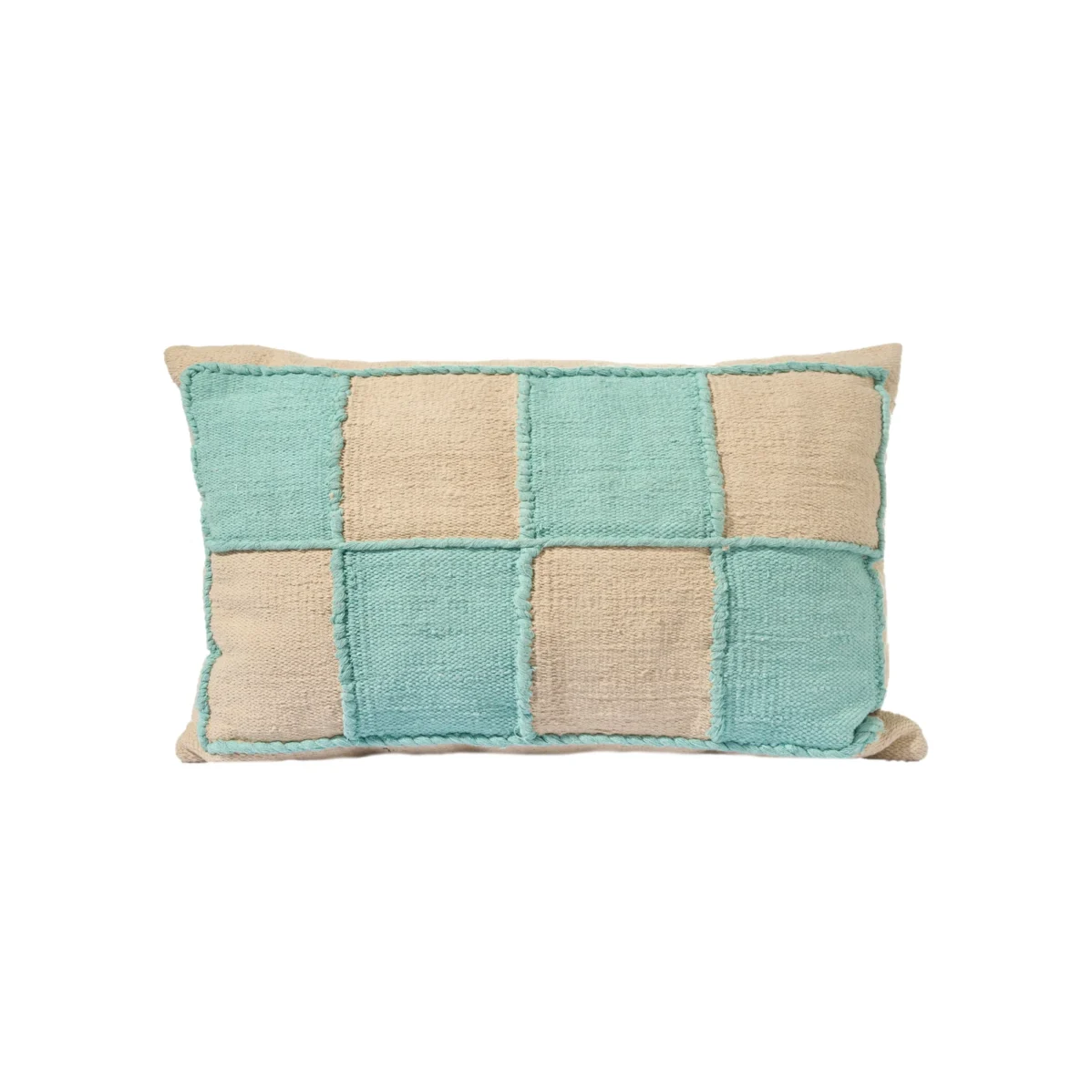 Rectangle Checkered Kilim Cushion V.2 - Image 3