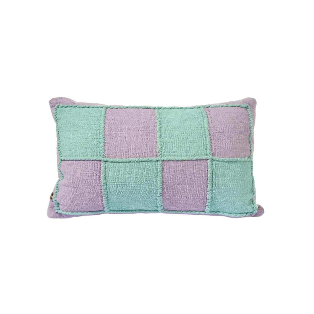 Rectangle Checkered Kilim Cushion V.2 - Image 2