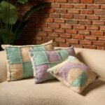 Rectangle Checkered Kilim Cushion V.2